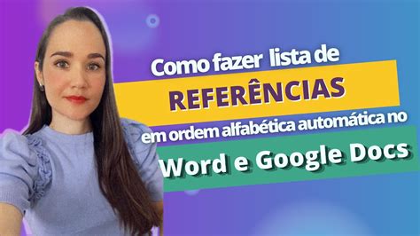 referencias em ordem alfabetica - organizar referências por ordem alfabética